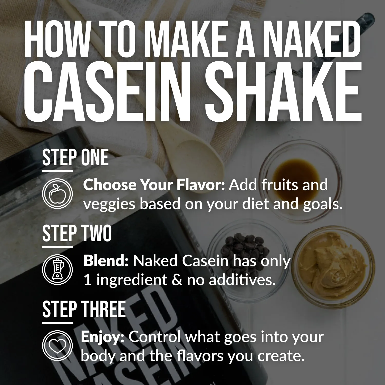 Micellar Casein Protein Powder | Naked Casein - 5lb