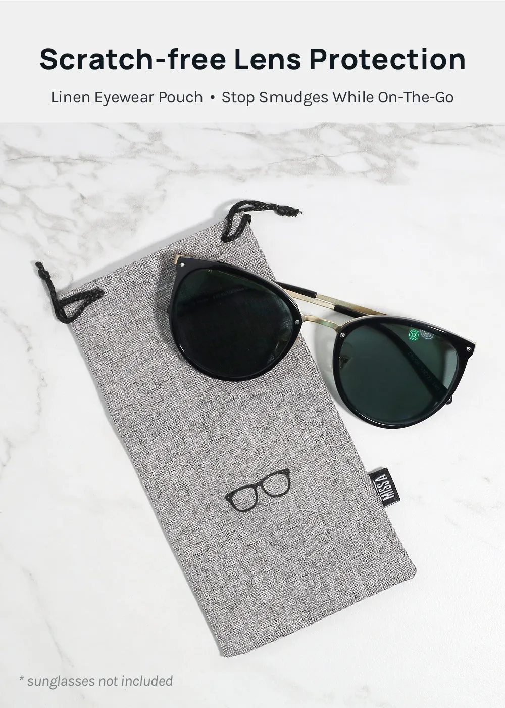 Miss A Linen Eyewear Pouch