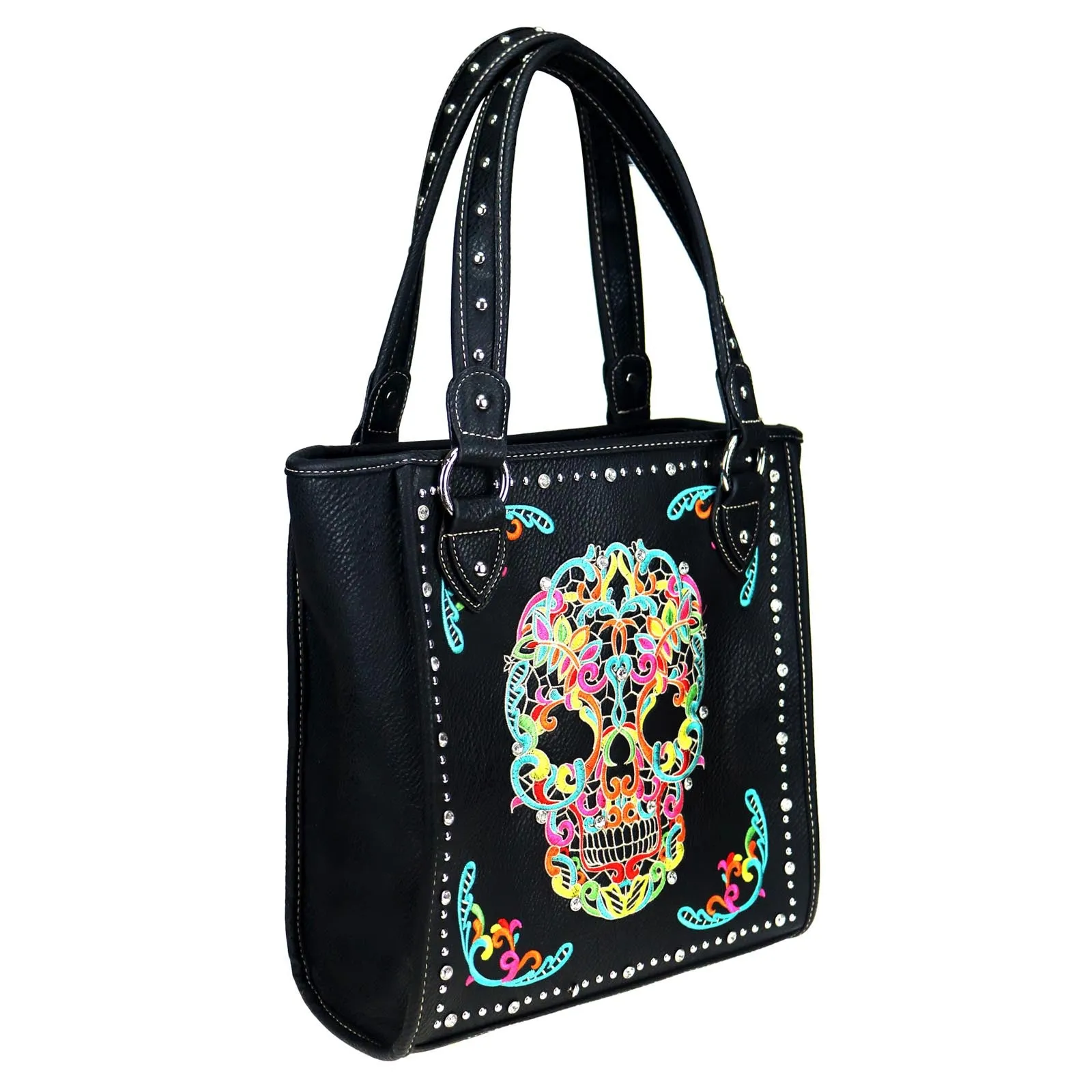 MW494G-8113 Montana West Sugar Skull Collection Concealed Handgun Tote