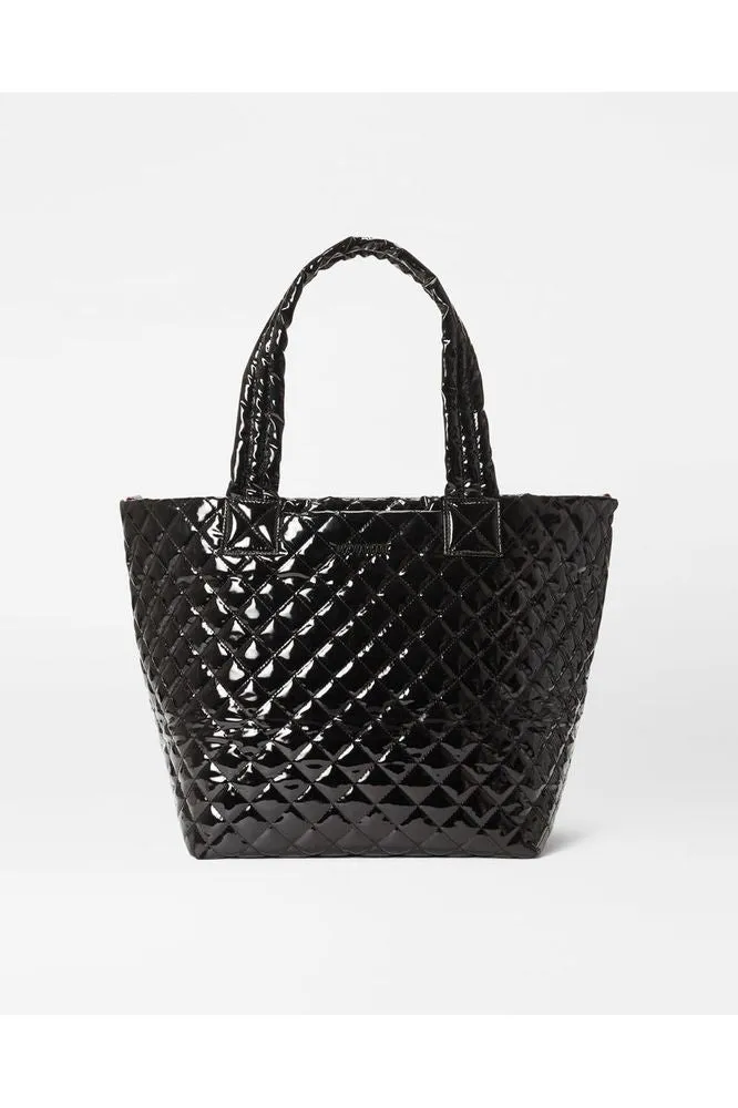 MZ Wallace Metro Tote Deluxe Medium Quilted Bag 1260X1742 | Black Lacquer II