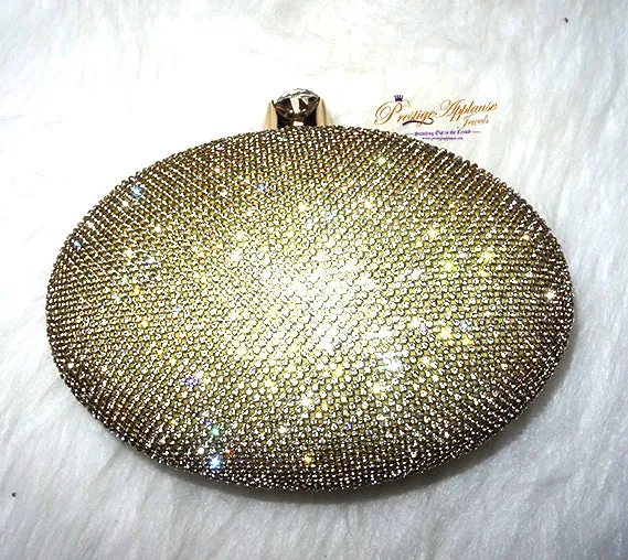 New Design Elegant Sparkling Gold Party Evening Cocktail Clutch Purse for Ladies Women