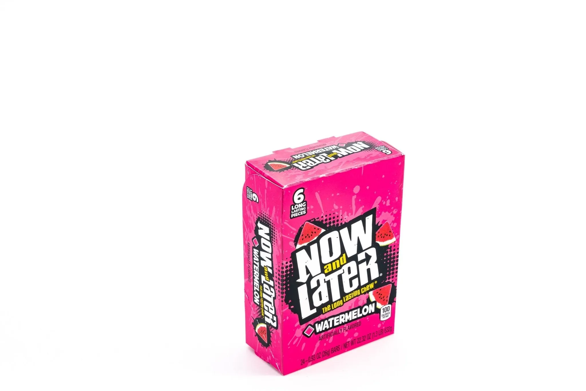 Now and Later Watermelon Chew Candy Bulk Box (0.93 oz, 24 ct.)