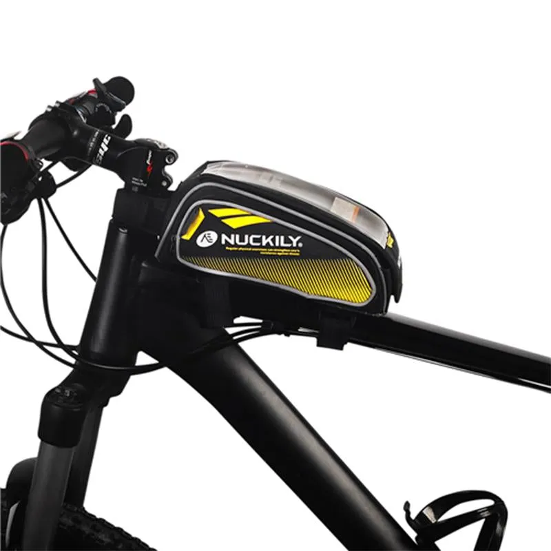 Nuckily MC-PL06 Yellow Bicycle Saddle Bag for Mobile Phone and Accessories