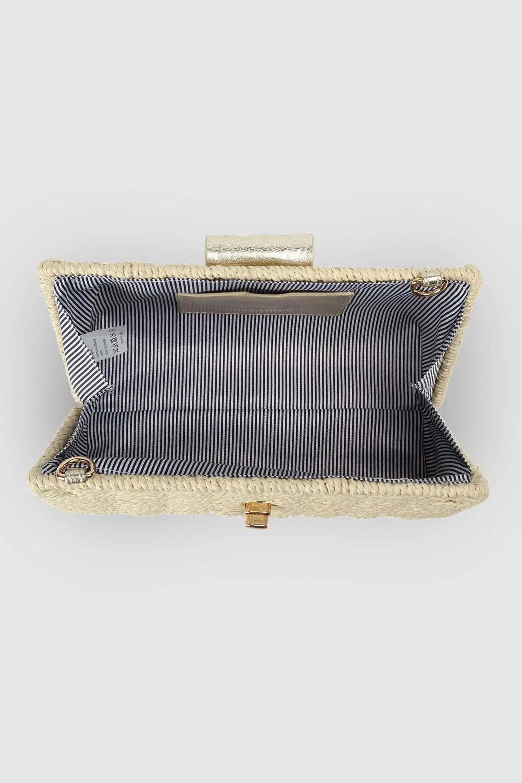 Ophelia Raffia Crossbody Bag| Champagne