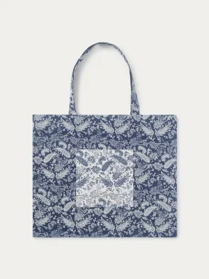 Paisley mixed tote bag