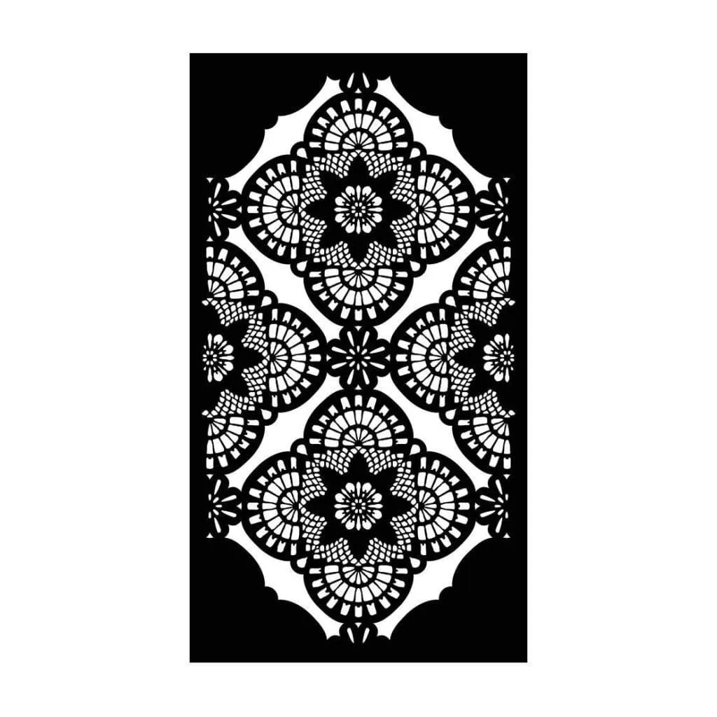 Re-Design 3D Stencil 4.5 inch X26 inch  Millicent Lace*