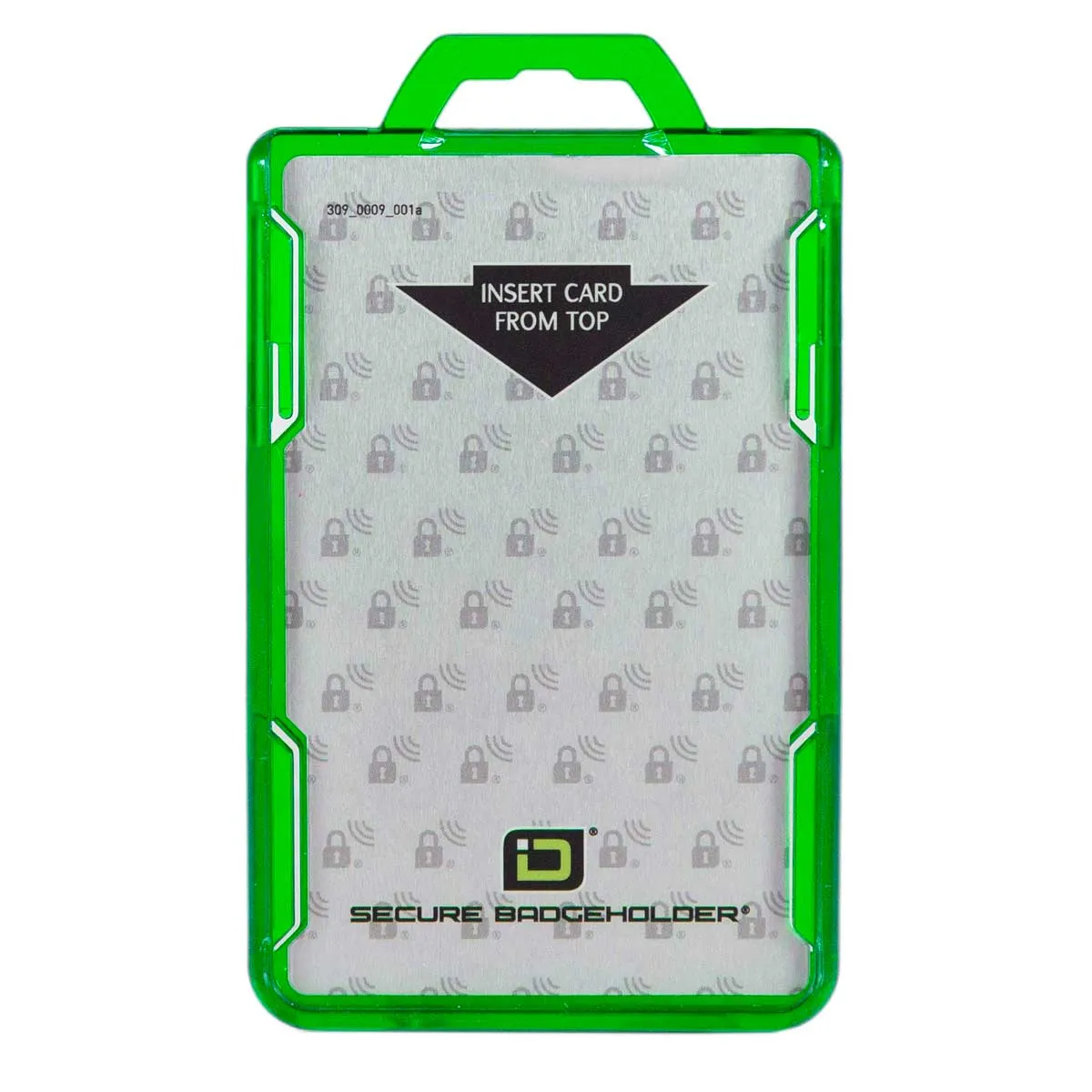 Secure Badge Holder BloxProx™ Lite PORTRAIT - Protects 125Khz HID Prox - 1 ID Card Holder