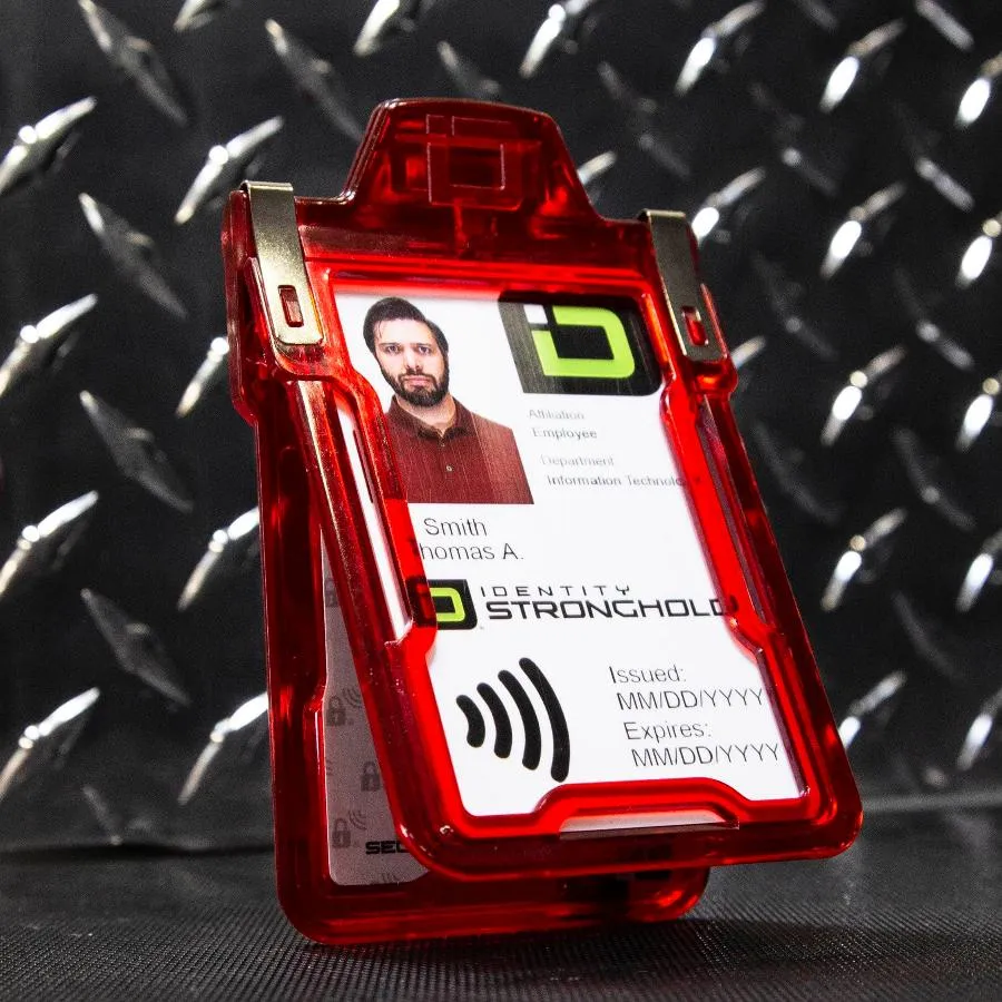 Secure Badge Holder Classic with BloxProx™ - Protects 125Khz HID Prox 1 ID Card Holder