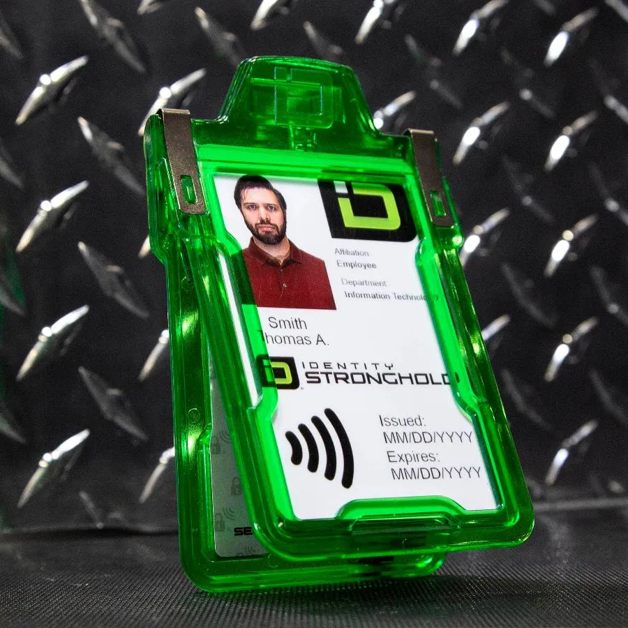 Secure Badge Holder Classic with BloxProx™ - Protects 125Khz HID Prox 1 ID Card Holder