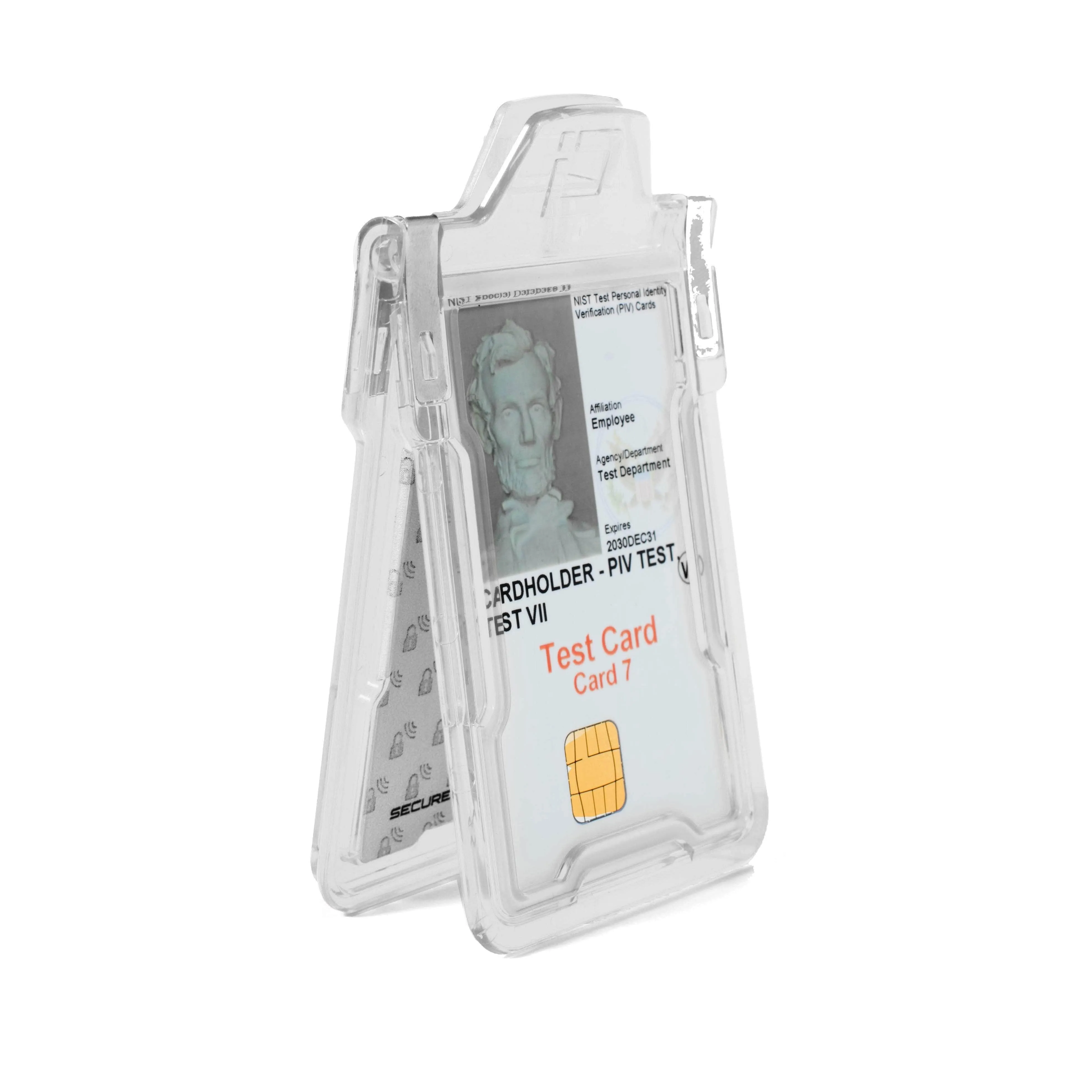 Secure Badge Holder Classic with BloxProx™ - Protects 125Khz HID Prox 1 ID Card Holder