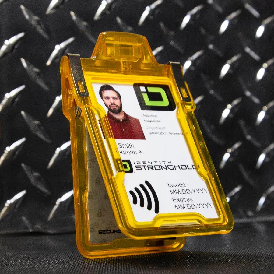 Secure Badge Holder Classic with BloxProx™ - Protects 125Khz HID Prox 1 ID Card Holder