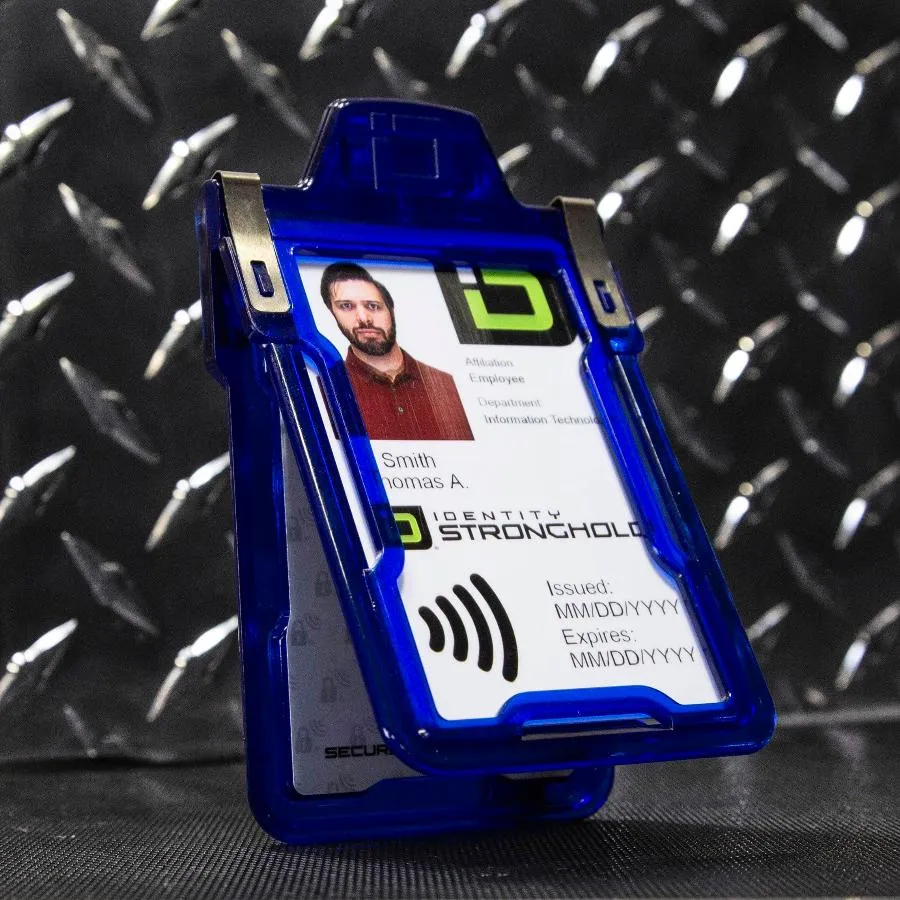 Secure Badge Holder Classic with BloxProx™ - Protects 125Khz HID Prox 1 ID Card Holder