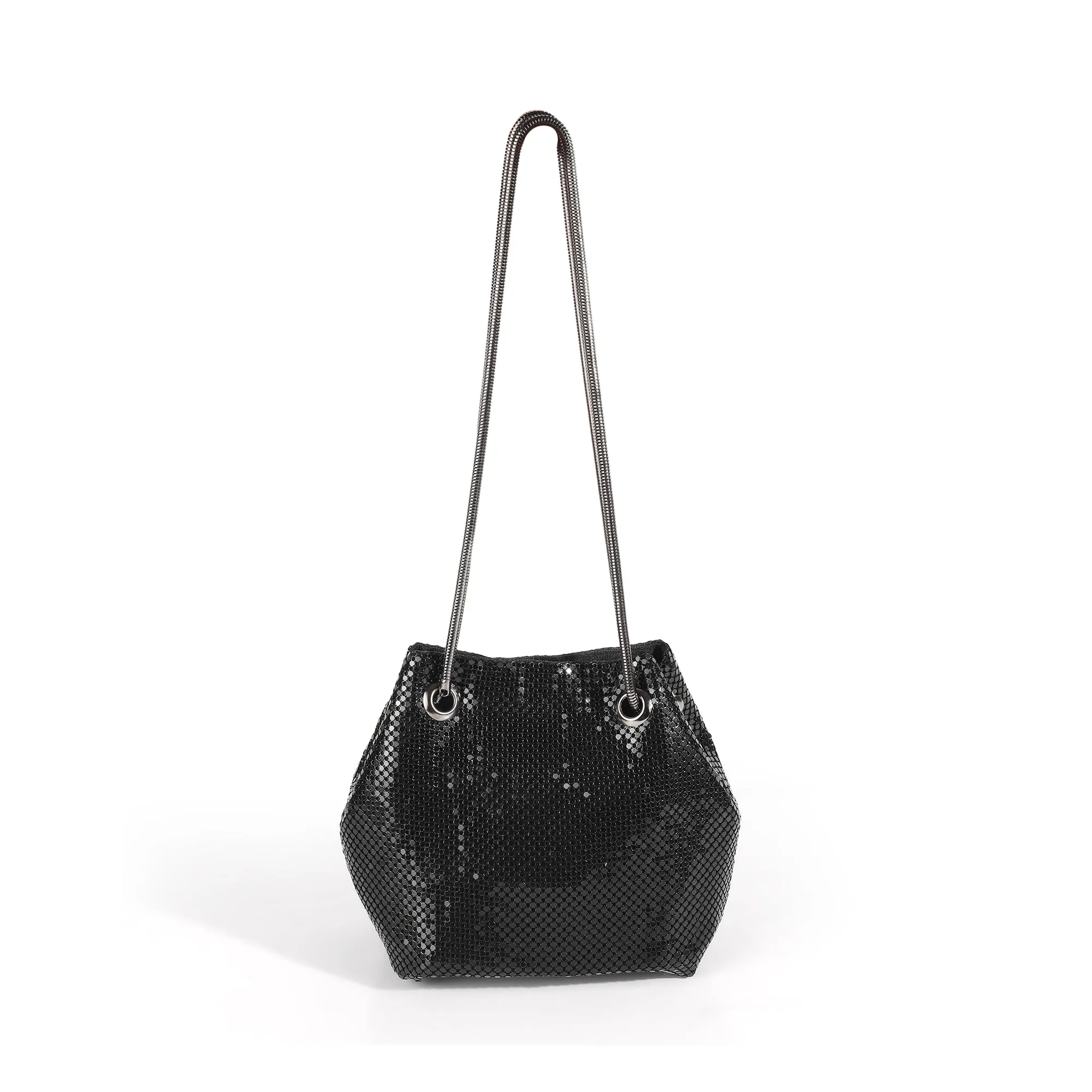 SELENA- BLACK BUCKET BAG