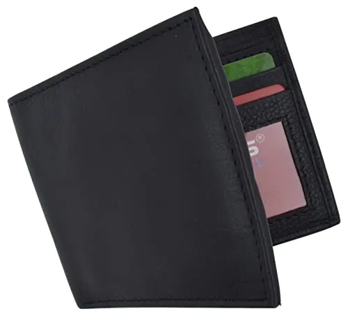 Slim Wallet for Men -Thin Bifold Genuine Leather RFID Blocking Front Pocket Mens Wallets Gift Box