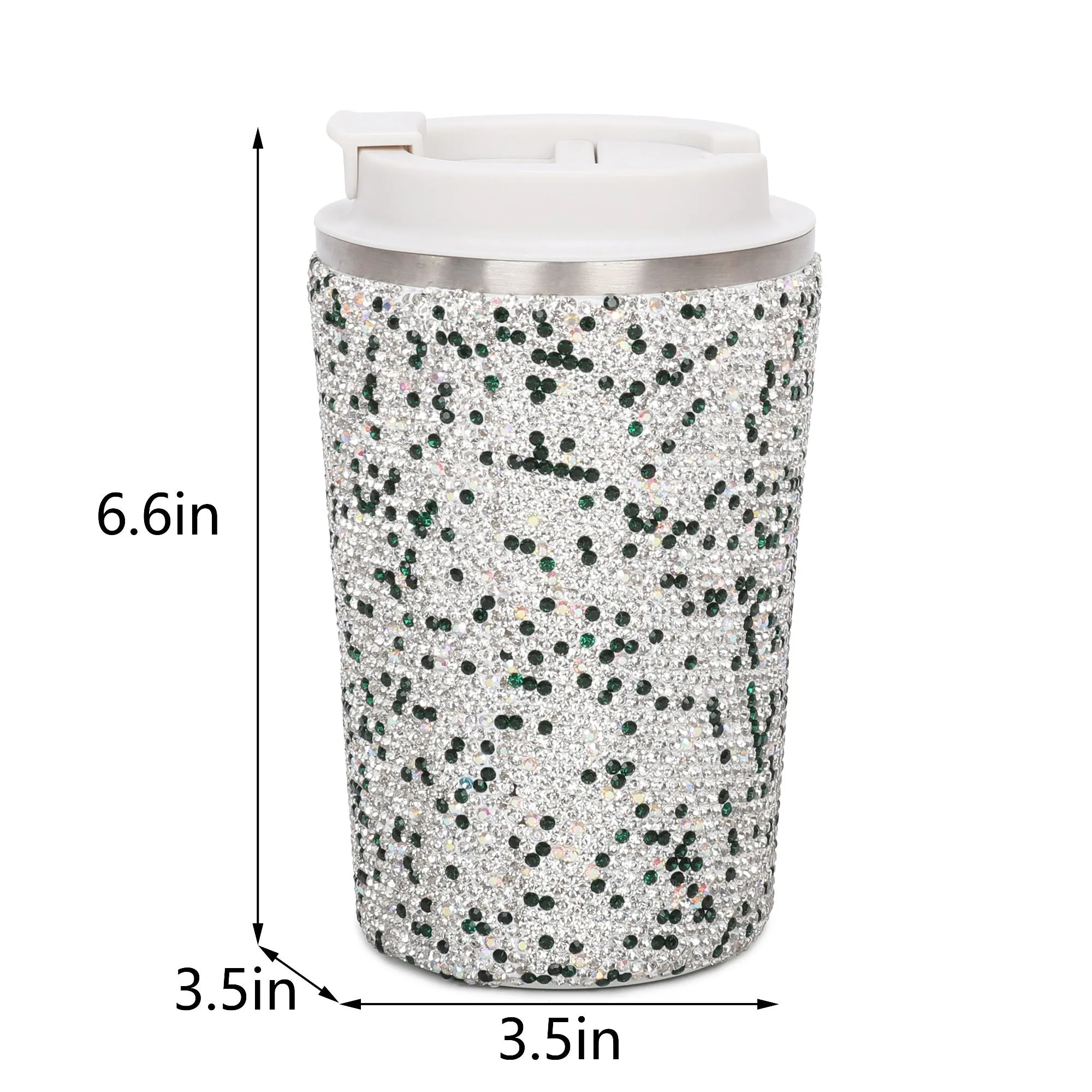 SPARKLE SIP THERMAL TUMBLER (CRYSTAL COFFEE/TEA CUP)