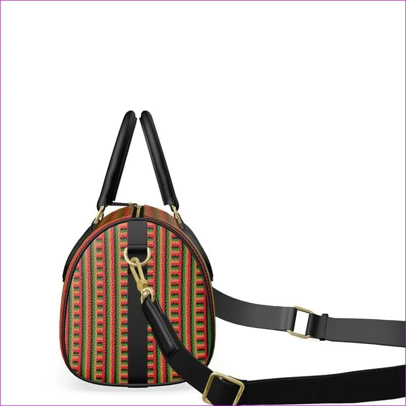 Striped Galore Luxury Leather Mini Denbigh Duffle Bag