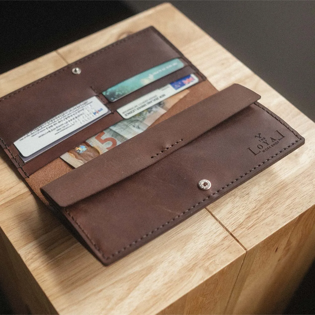 THE ALONGSIDER WALLET VINTAGE BROWN