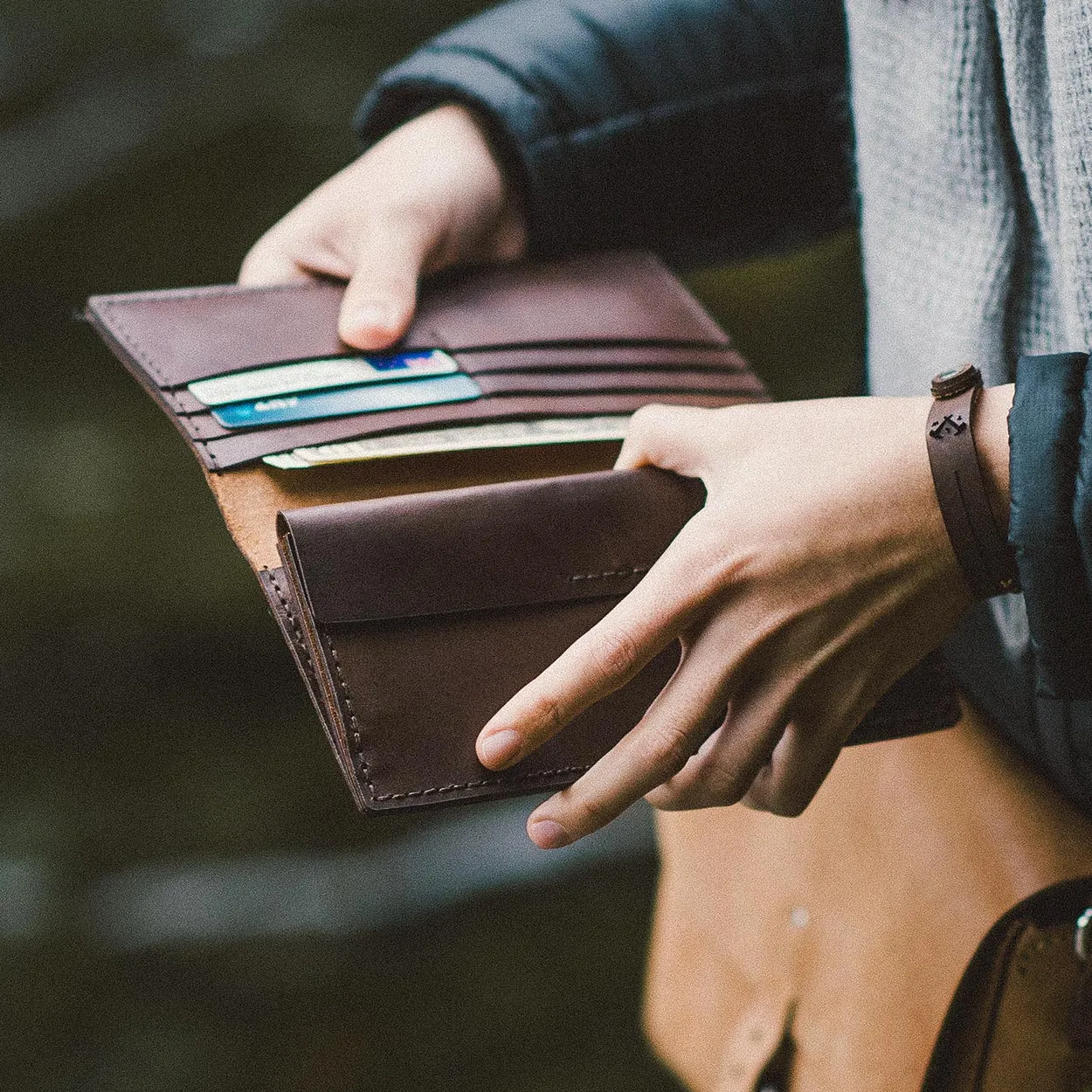 THE ALONGSIDER WALLET VINTAGE BROWN