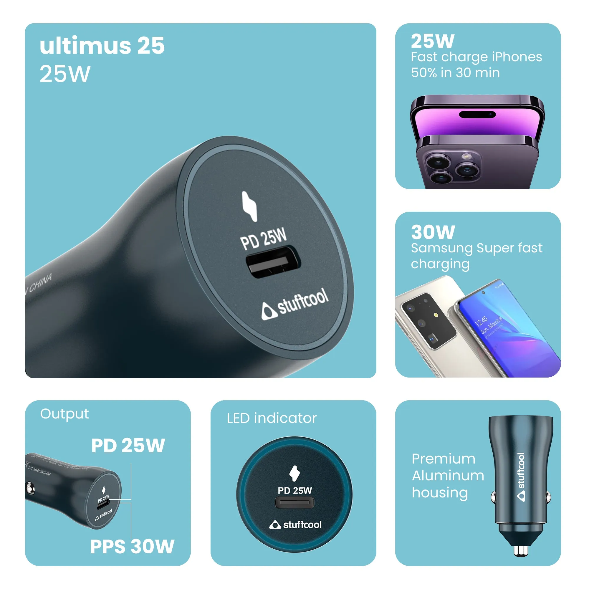 Ultimus 25W Type C port Fast Charger