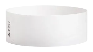 White Tyvek Solid Wristbands